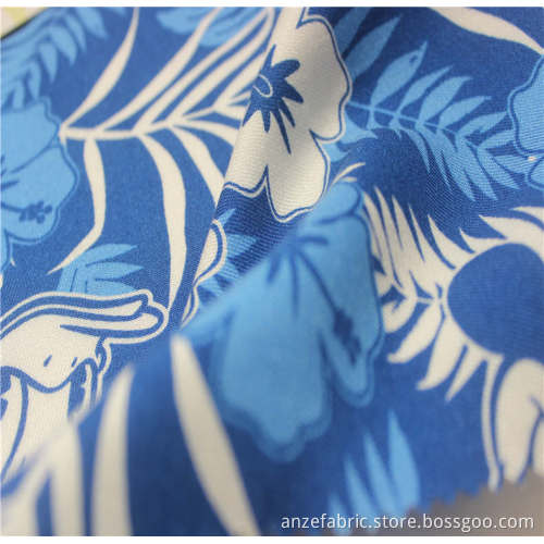 Hotsale 100%rayon twill printed fabric for garment